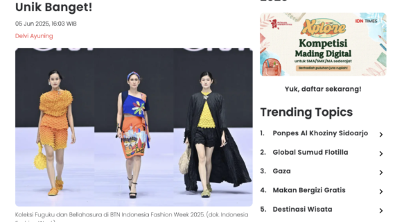 NEWS: IDN TIMES Busana Nyentrik di IFW 2025, Unik Banget!