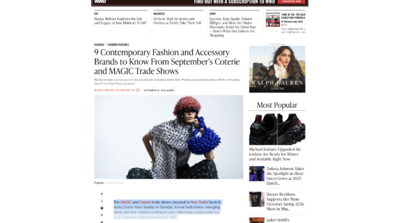 NEWS: WWD Contemporary Fashion and Accessory Brands to Know From September’s Coterie and MAGIC Trade Shows